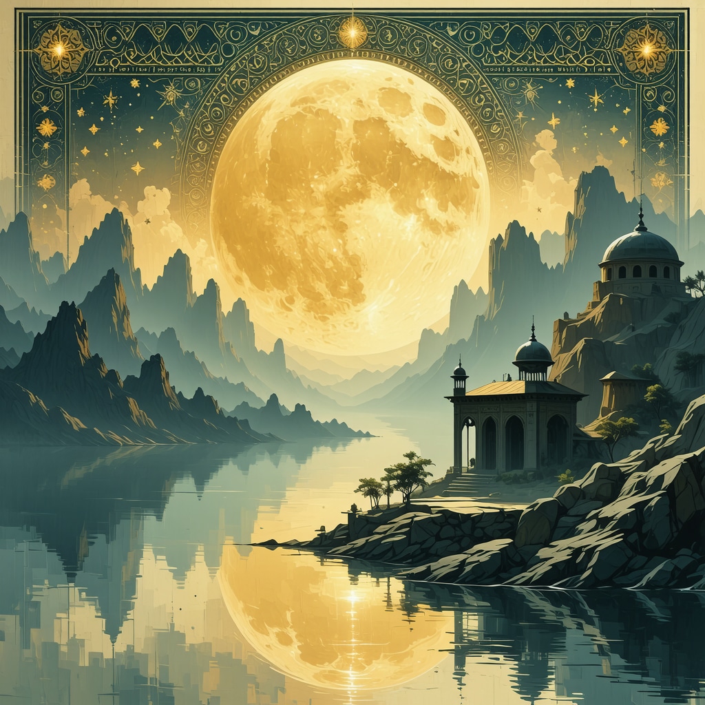 An artistic blend of Islamic calligraphy and digital symbols representing dream interpretation about divorce