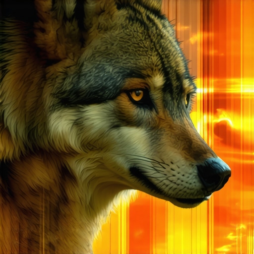Illustration of wolf symbolism in Islamic dream interpretation