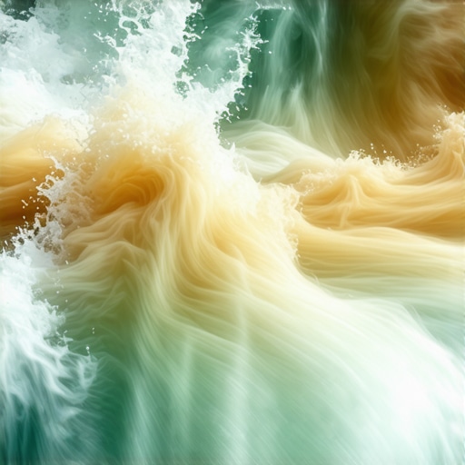 Abstract river symbolizing spiritual change and inner turbulence