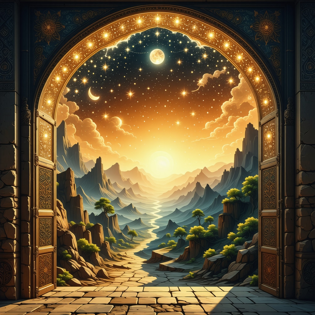 Islamic window symbolizing spiritual openness and divine connection