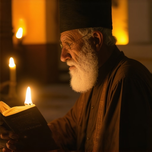 Religious scholar analyzing dream symbolism of darkness in Islam