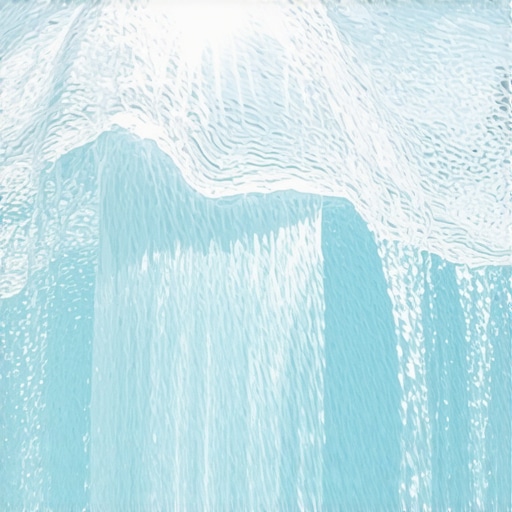 Close-up of clear water flowing from a spring with sunlight, symbolizing spiritual purity and divine messages