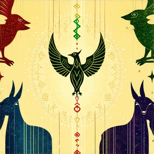 Illustration of animals symbolizing spiritual messages in Islamic dreams