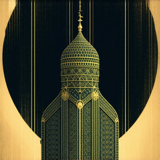 Artistic depiction of a wedding symbol in Islamic dream interpretation