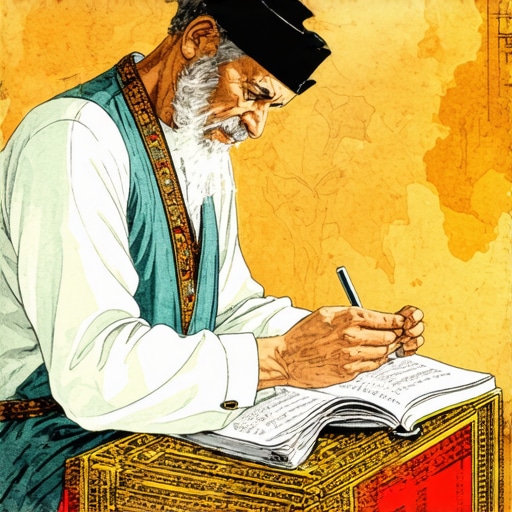 Islamic scholar studying dream symbols related to gold necklaces