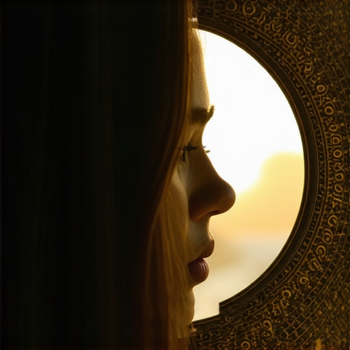 Mirror symbolizing inner reflection and spiritual growth in Islamic context