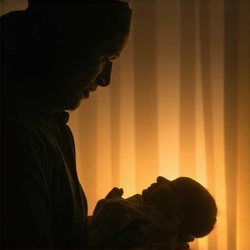 Person dreaming about nurturing a baby, symbol of spiritual rebirth in Islam