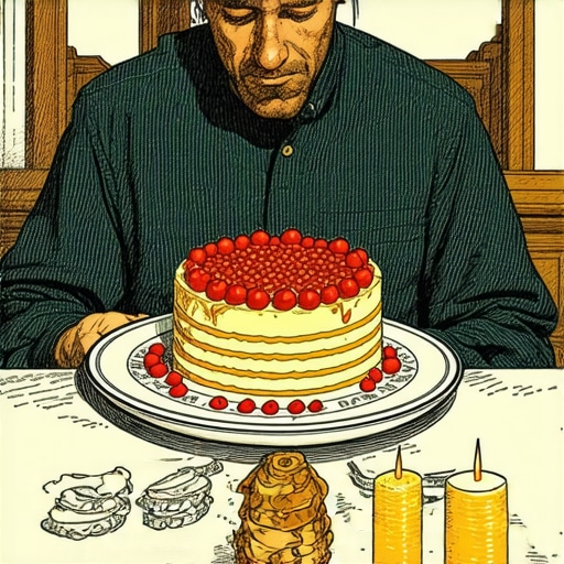 Person analyzing symbolic dream about cake in Islamic context