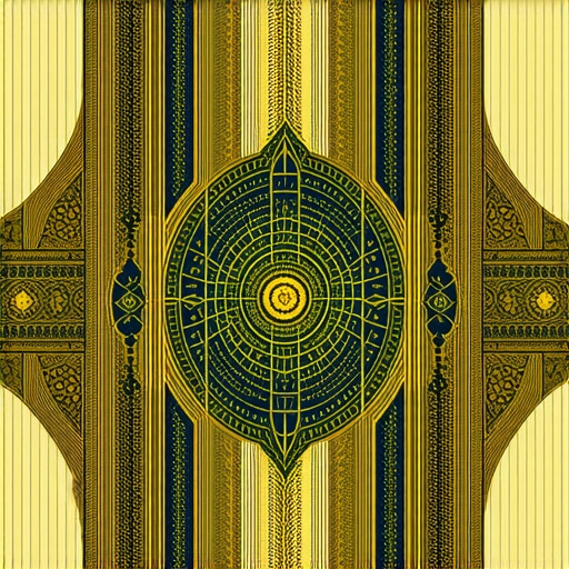 Detailed illustration of layered Islamic dream symbols revealing divine messages