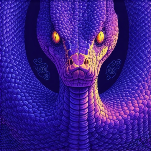 Illustration of a snake symbolizing dream interpretation in Islam
