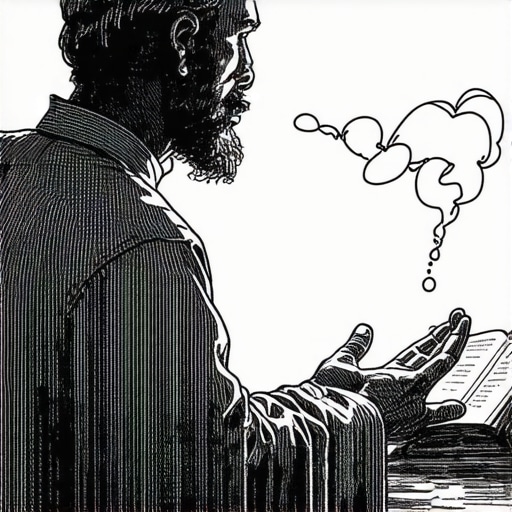 Islamic scholar studying dream symbols about a man