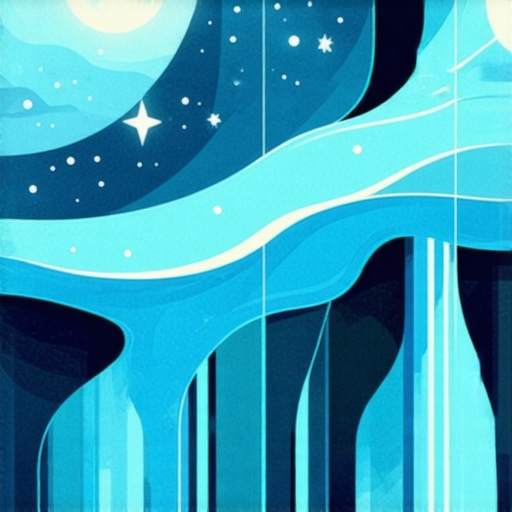 Islamic dream symbolism with water, stars, and spiritual motifs
