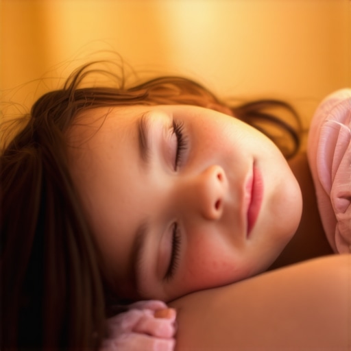 Peaceful sleeping child representing divine messages and spiritual connection
