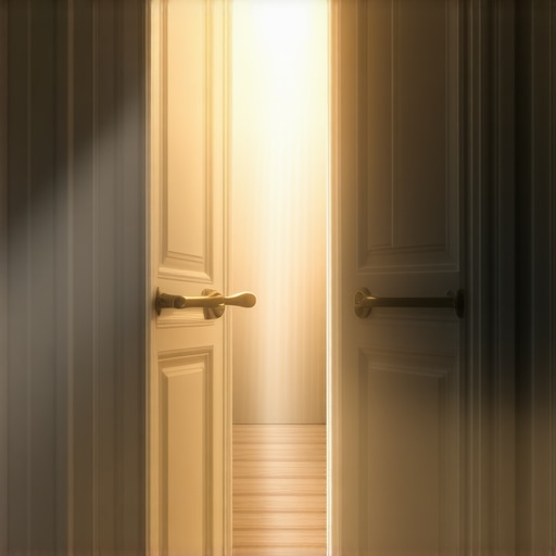 A symbolic open door representing spiritual growth and enlightenment