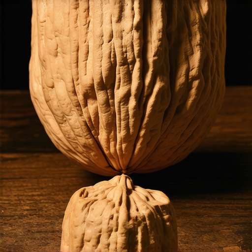Islamic scholar analyzing a walnut for spiritual meaning in a dream