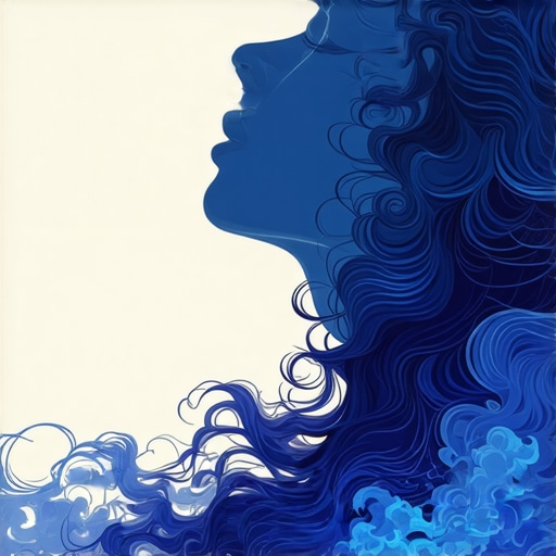 Illustration of hair in mouth symbolizing spiritual message in Islamic dream interpretation
