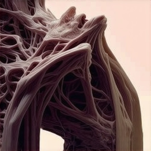 Surreal illustration of symbolic human flesh representing inner emotions and spirituality in dreams