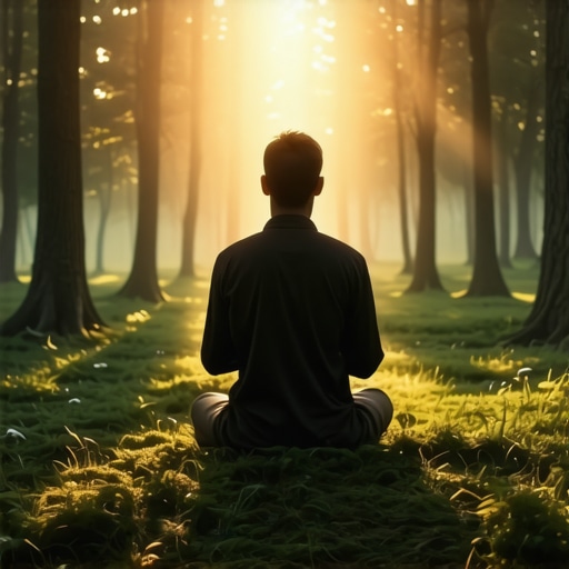 Peaceful medvjed in forest representing inner strength and protection in Islam