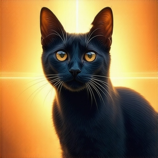 Duhovna simbolika mačke u islamu Islamic mystical illustration of a symbolic cat representing spiritual messages