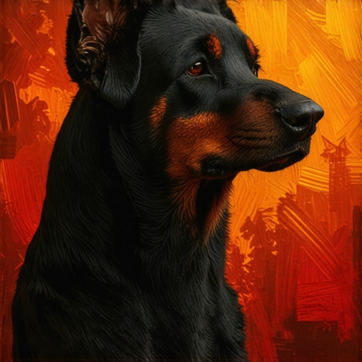 Islamic art depicting a dog symbolizing loyalty and protection in dreams