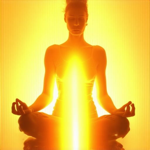 Meditacija pored vatre u noći, simbol unutrašnje duhovne promene