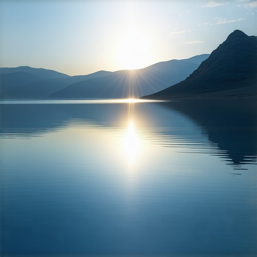 Symbolic water and light representing purity and enlightenment in Islamic dream interpretation