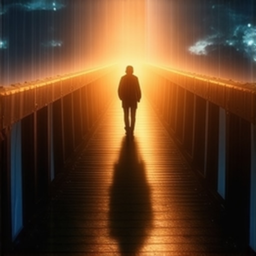 Duhovni most i svetlucavi simboli u snovima Ilustracija mosta koji simbolizuje duhovnu povezanost i interpretaciju snova