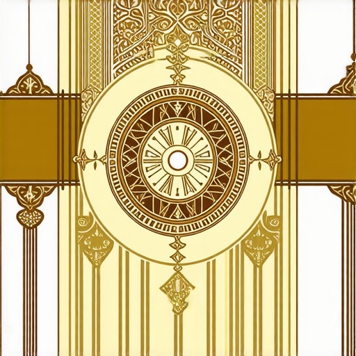 Dream symbolism chart with Islamic motifs