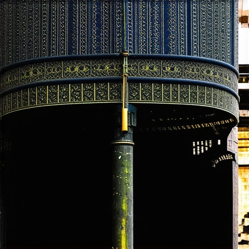 Ilustracija neba, stepenica i svjetlosti u islamskom snu