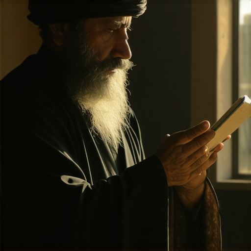 Islamic scholar analyzing water dreams for spiritual insights