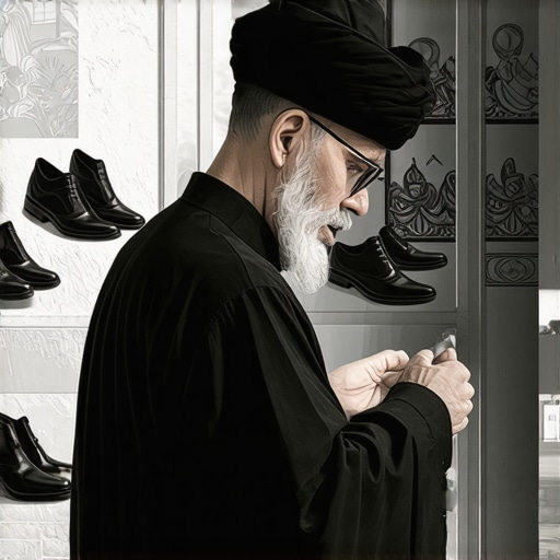 Islamic scholar studying dream symbols of shoes