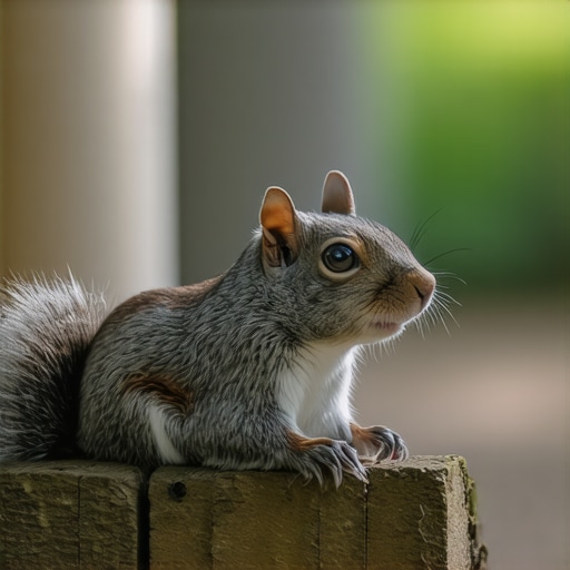 Islamic scholar studying dream symbolism of a squirrel, detailed and spiritual