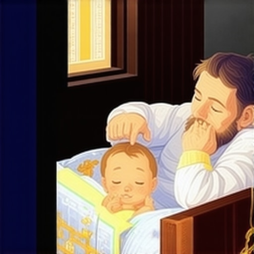 Islamic scholar deeply analyzing symbolic dreams about babies in a peaceful setting