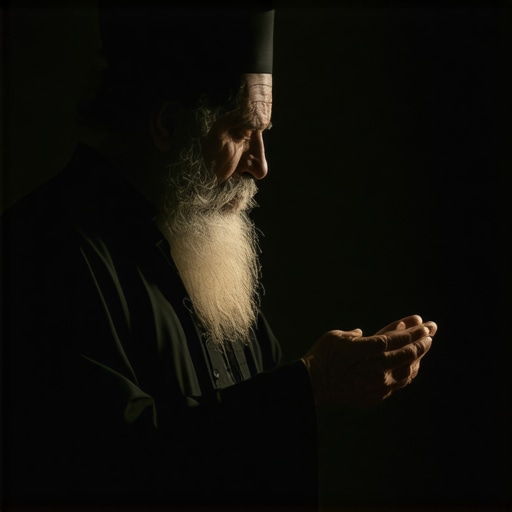 Islamic scholar deep in analysis of dream symbols about feces for spiritual insights
