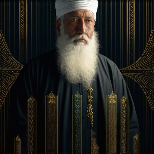 Islamic scholar studying dream symbols for spiritual insights