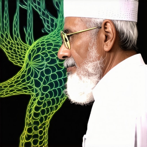 Islamic scholar analyzing complex animal dreams with traditional and modern methods
