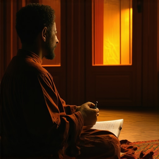 Islamic scholar explaining dream symbolism Islamic scholar teaching about dream symbolism to student