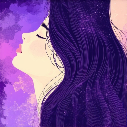 Illustration of a person dreaming about hair, representing spiritual symbolism in Islam