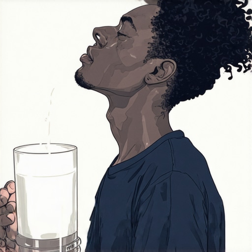 Person dreaming of flowing milk representing spiritual richness