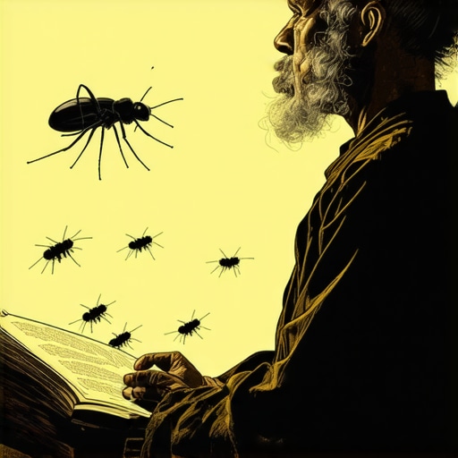 Duhovna interpretacija snova o štetočinama Islamic scholar examining dream symbols related to pests