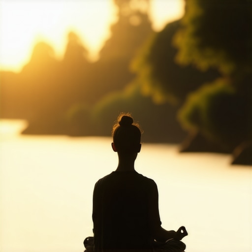 Meditating person symbolizing inner spiritual journey