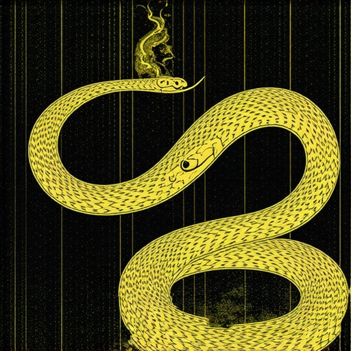 Duhovne interpretacije zmija u snovima Illustration of a snake symbol in an Islamic dream interpretation