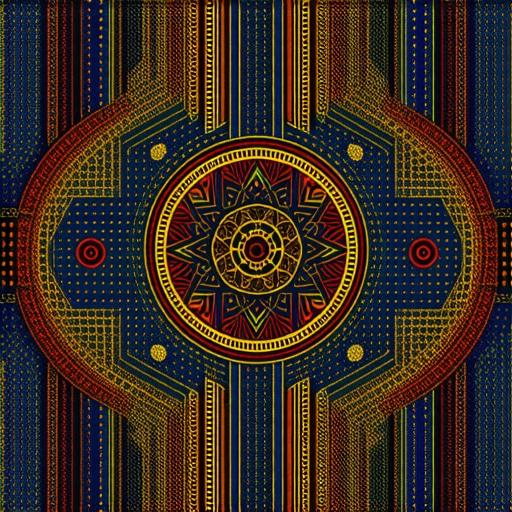 Islamic dream symbolism depicting protection and security with vibrant patterns.