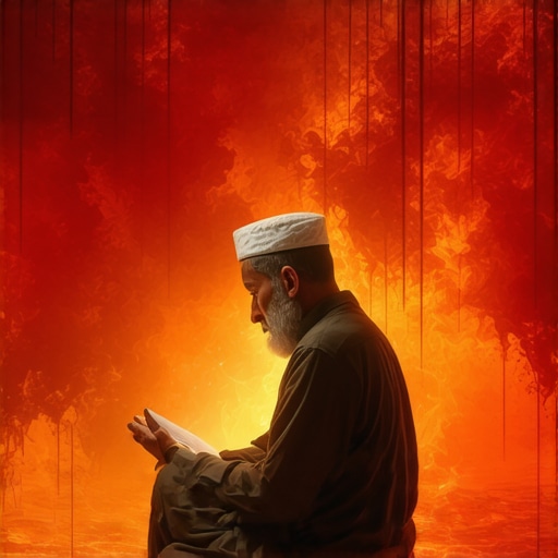 Duhovno tumačenje krvi u islamu Islamic scholar analyzing blood symbolism in dreams for spiritual insight