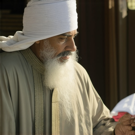 Duhovno tumačenje snova o dojenju u islamu Islamic scholar analyzing dream symbols in traditional setting