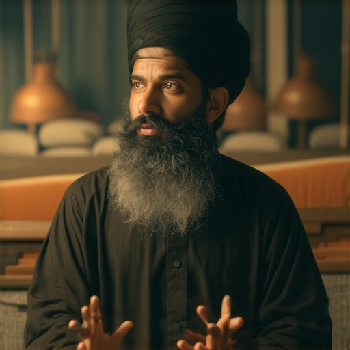 Duhovno tumačenje snova o letu u islamu Islamic scholar analyzing a dream about flying, spiritual symbolism, traditional clothing, peaceful setting