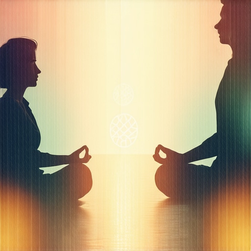 Person meditating with dream symbols around, symbolizing spiritual dream analysis.