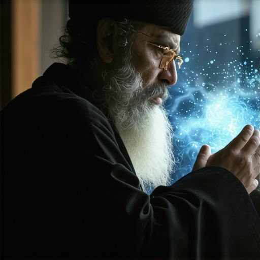 Islamic scholar studying dream symbols related to spiritual cleansing