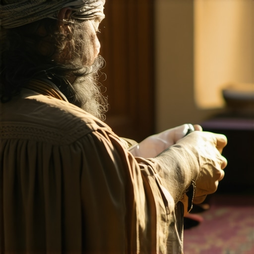 Islamic scholar analyzing dream symbols related to laughter in a deep spiritual context