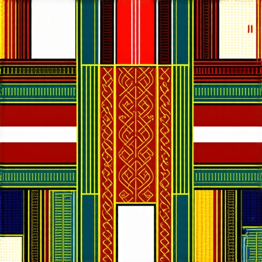 Intricate Islamic art pattern featuring blood motifs and spiritual symbols